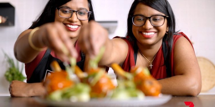  MKR on Channel 7 introduces 26 years old Identical Twins Radha and Prabha from NSW