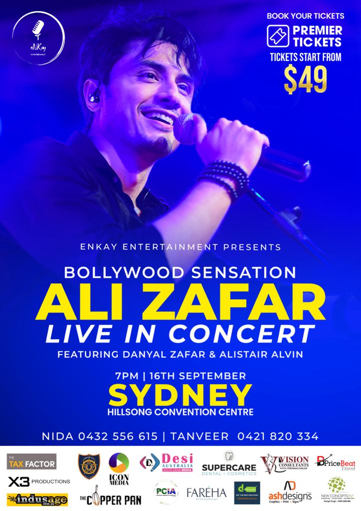 ali zafar australia tour