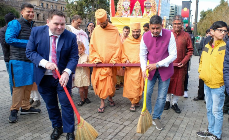  BAPS Shri Swaminarayan Mandir, Adelaide, Celebrates Rath Yatra Utsav