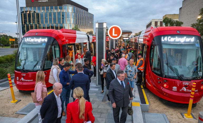  Parramatta Light Rail opens – marking a new era of public transport in Western Sydney