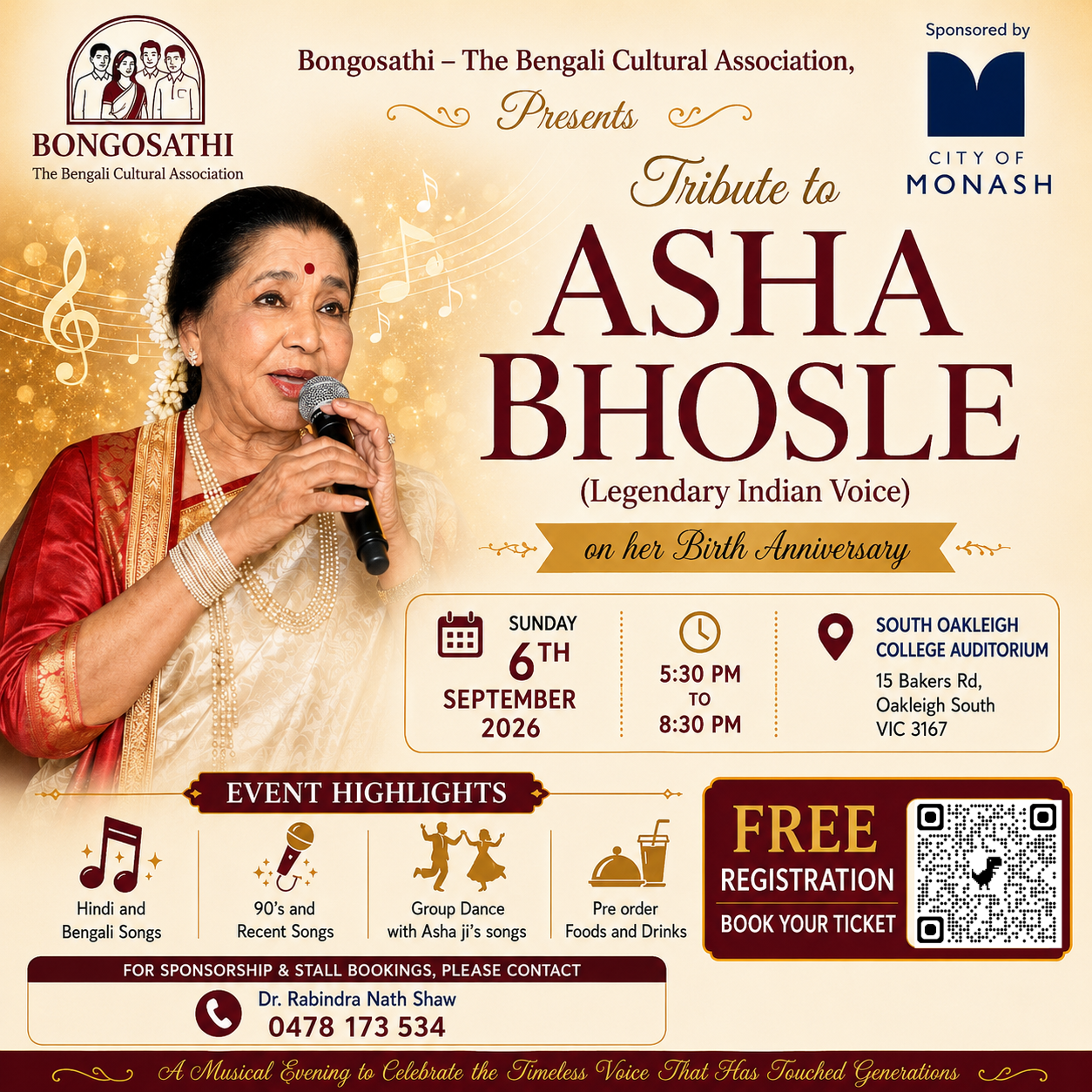 A Musical Tribute to the Legendary Asha Bhosle