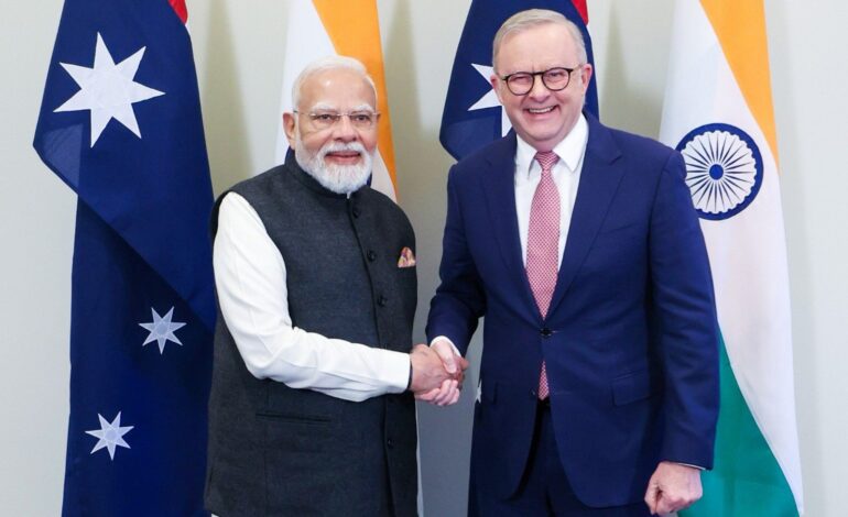  Narendra Modi Arrives In Melbourne As Australia And India Enter A New Era Of Strategic And Economic Partnership