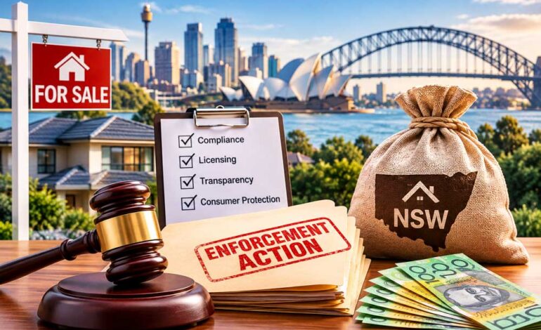 NSW Real Estate Sector Faces Major Crackdown as Enforcement Action Tops $200,000