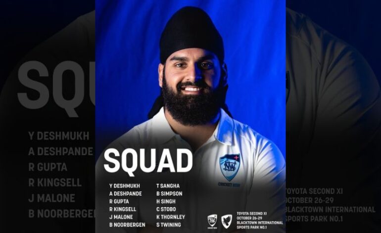  Cricket NSW Second XI Squad Celebrates Diversity With Five Desi Players Selected