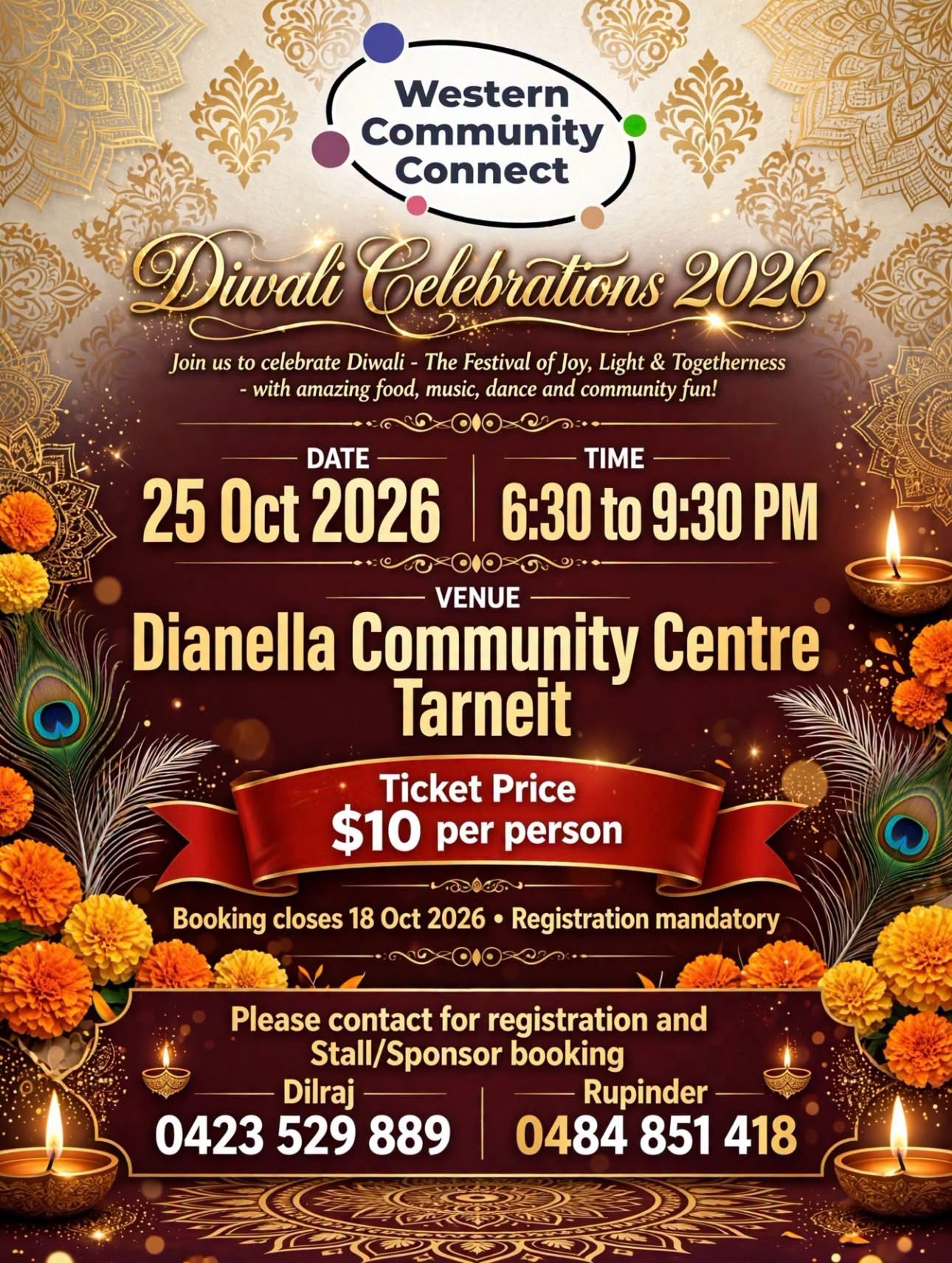 Diwali celebration by Western Community Connect